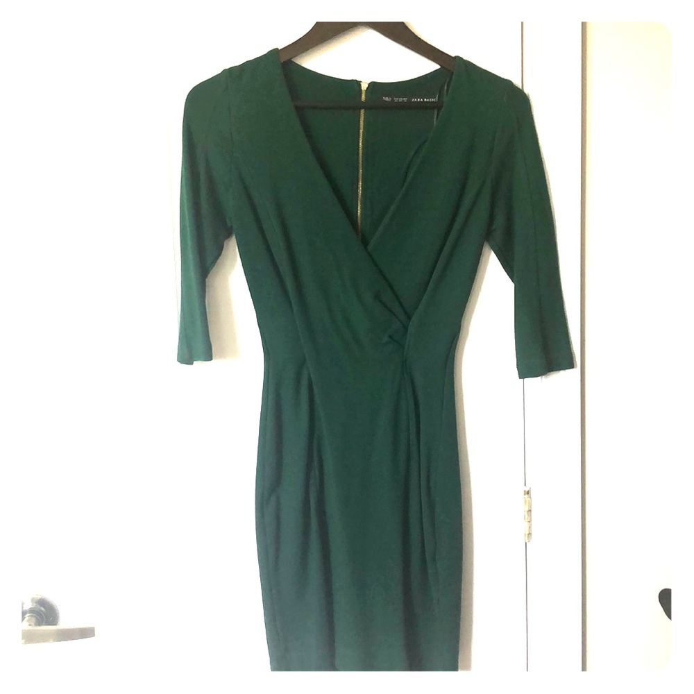 Zara green dress